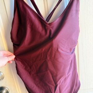 Adore Me Light Pink Textured Lined Bodysuit